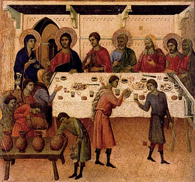 Las bodas de Caná, Duccio
