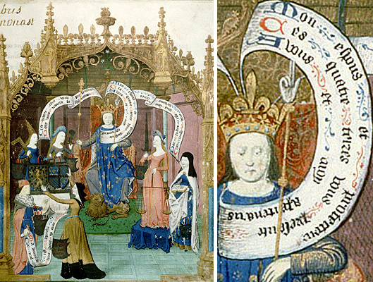 Disputa entre Luis XI y María de Borgoña, París 1480, Tours, Biblioteca Municipal