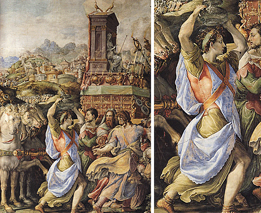 Triunfo de Marco Furio, Francesco Salviati