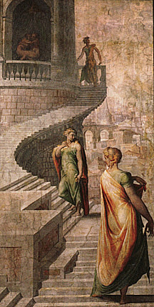 Betsabé visata al rei David, Francesco Salviati