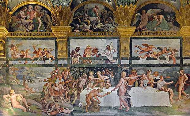 Noces d'Amour et de Psyché, 1532-1535, Giulio Romano (Mantoue, Palazzo Te)