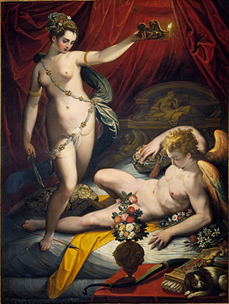 Psique y Cupido, 1589, Jacopo Zucchi