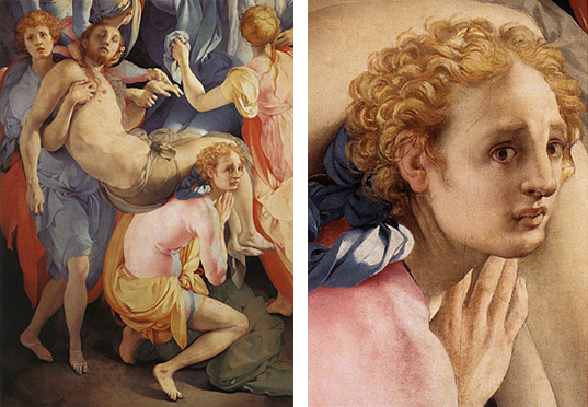 Déposition, Pontormo, détails