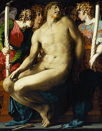Christ mort soutenu par des anges, Rosso Fiorentino