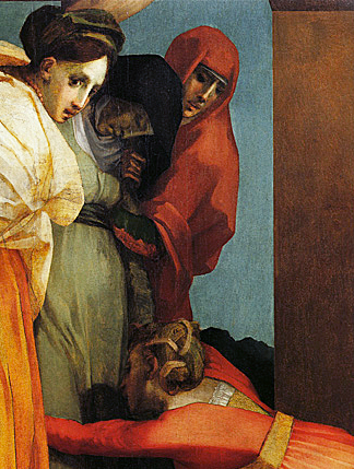 Descendimiento de la Cruz, detalle, 1521, Rosso Fiorentino