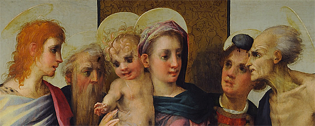 Sainte Conversation, Rosso Fiorentino, détail