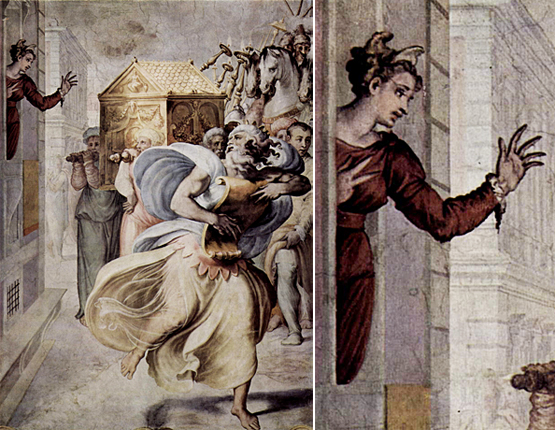 La danza del rey David, Francesco Salviati