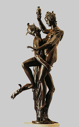 Mercurio raptando a Psiqué, 1593, Adriaen de Vries, París, museo del Louvre