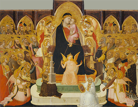 Vierge en majesté, vers 1335, Ambrogio Lorenzetti