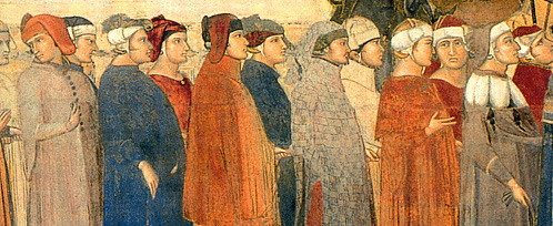 Allégorie du Bon Gouvernement, procession, Ambrogio Lorenzetti