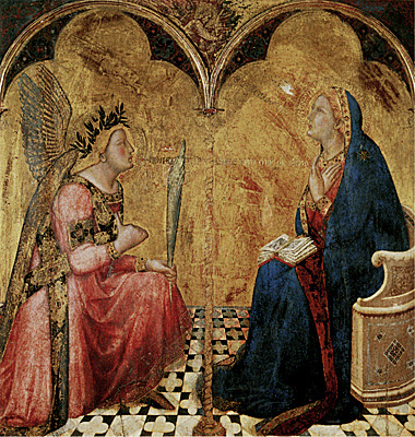 L'Annonciation, 1344, Ambrogio Lorenzetti, Sienne, Pinacoteca