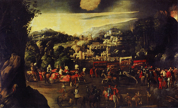 Tournoi, attribué à Battista Dossi