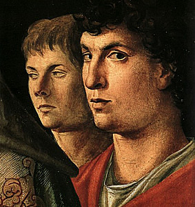 Autoportrait présumé de Giovanni Bellini et Andrea Mantegna Autoportrait présumé de Giovanni Bellini et Andrea Mantegna