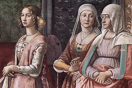Naissance saint Jean, Lucrezia Tornabuoni, Domenico Ghirlandaio 