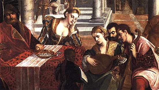 La parabole du mauvais riche et du pauvre Lazare, Bonifazio de' Pitati La parabole du mauvais riche et du pauvre Lazare, Bonifazio de' Pitati