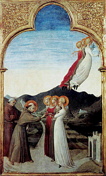 Le Mariage de saint François, Sassetta, Chantilly