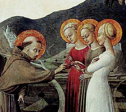 Le Mariage de saint François, Sassetta