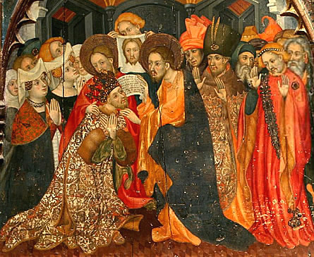 Retablo de Santa Clara, 1414-1415, Lluís Borrassà 