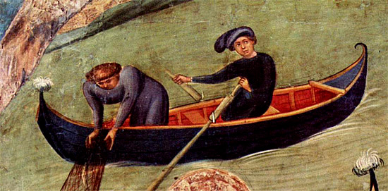 San Pedro camina sobre las aguas, 1411-1413, Lluís Borrassà