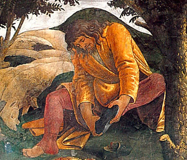 Las pruebas de Moisés, 1481-1482, Sandro Botticelli