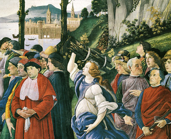 Las tentaciones de Jesús, Sandro Botticelli 