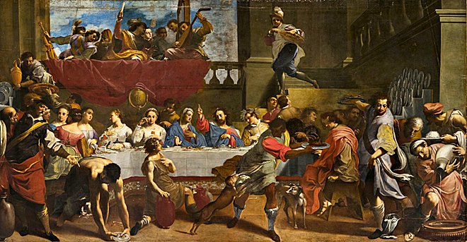 Les noces de Cana, vers 1590, Carlo Bononi, Ferrare, Pinacoteca Nazionale