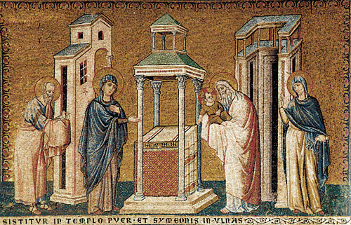 La Presentación en el Templo, Pietro Cavallini