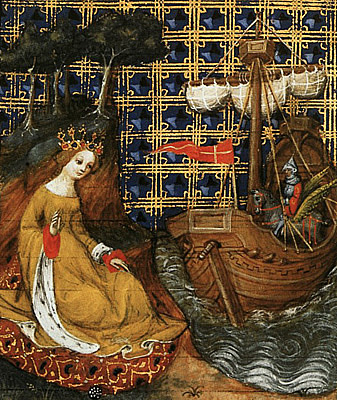 Persée et Méduse, 1402, miniature De claris mulieribus