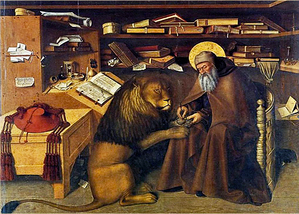 Saint Jérôme dans son cabinet d'étude, Colantonio