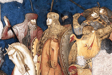 Crucifixión, 1320-1330, Pietro Lorenzetti