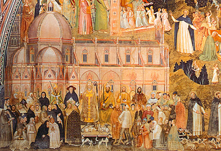 El triunfo de la Iglesia, 1367, Andrea da Firenze