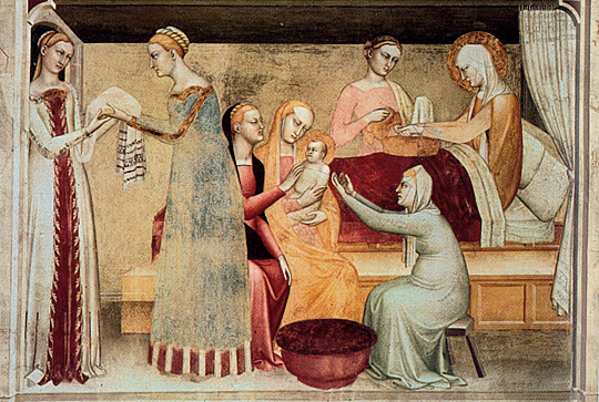 Naissance de la Vierge, 1365, Giovanni da Milano