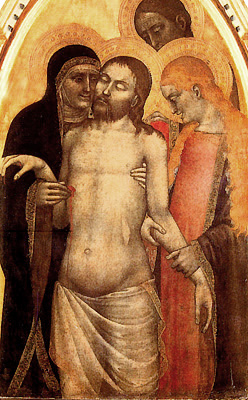 Pietà, 1365, Giovanni da Milano, Florence, Galleria dell'Accademia