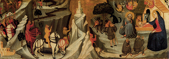L'Adoration des mages, 1378, Giovanni del Biondo