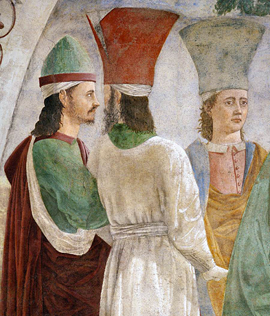 Exaltación de la Cruz, 1452-1466, Piero della Francesca