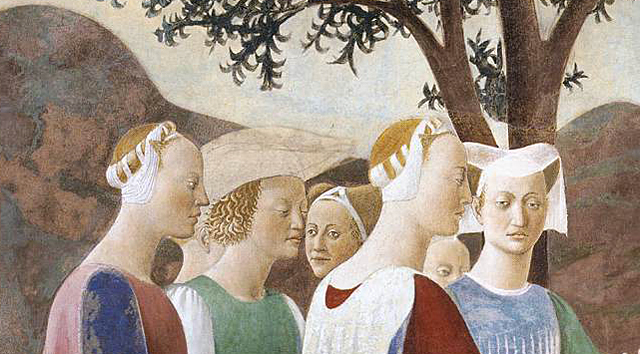 Encuentro de Salomón con la reina de Saba, Piero della Francesca