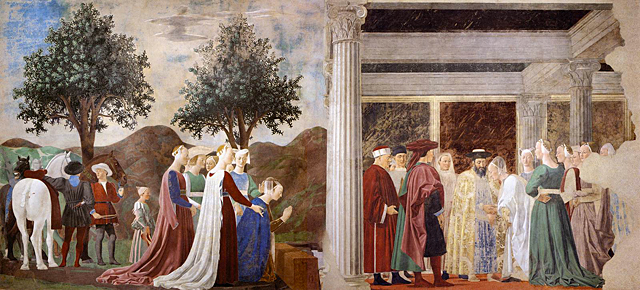 Encuentro de Salomón con la reina de Saba, Piero della Francesca