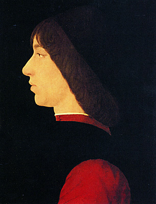 Profil de jeune homme, vers 1480, Ercole de'Roberti