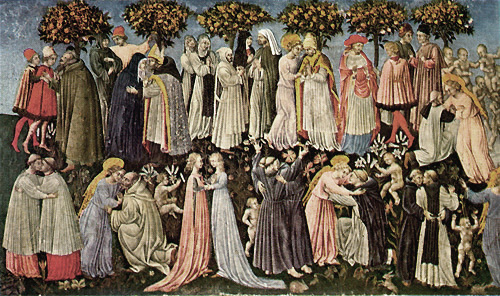 Le Paradis, Giovanni di Paolo, Sienne, Pinacothèque