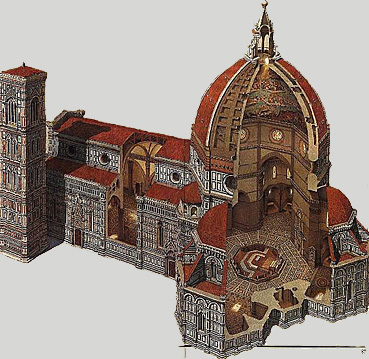 Catedral Santa Maria del Fiore, dibujo, Florencia
