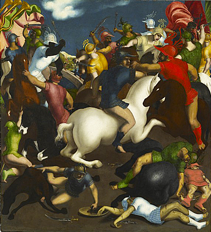 Escena de batalla, c.1540, anónimo ferrarés