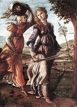Regreso de Judith a Betulia, 1472, Botticelli