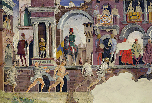 Borso assiste au Palio, Francesco del Cossa