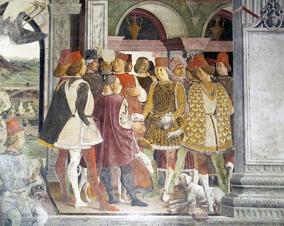 Borso d'Este y sus cortesanos, Francesco del Cossa