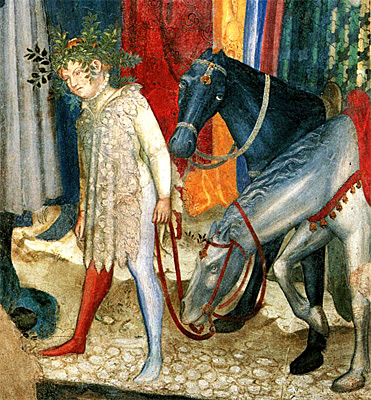 Vida de san Juan Bautista, fresco, 1416, hermanos Salimbeni