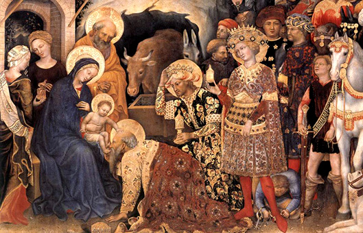 La Adoración de los Magos, 1423, Gentile da Fabriano