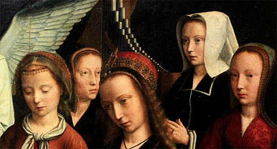 Vierge entre les Vierges, Gérard David