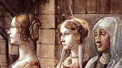 Vida de san Juan Bautista, retratos, Domenico Ghirlandaio