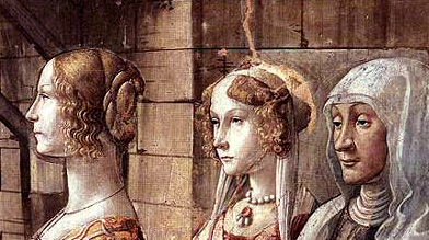 Vie de saint Jean-Baptiste, portraits, Domenico Ghirlandaio