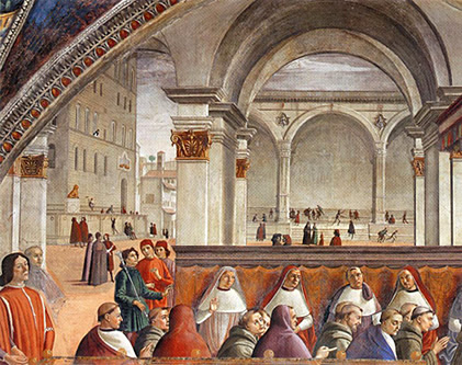 Confirmación de la regla franciscana, Domenico Ghirlandaio